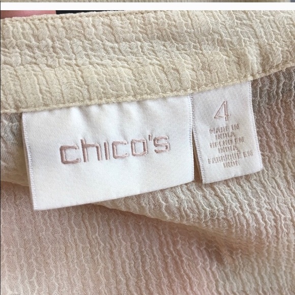 CHICOS Tunic Flowy Loose-Long Sleeve - Picture 6 of 7